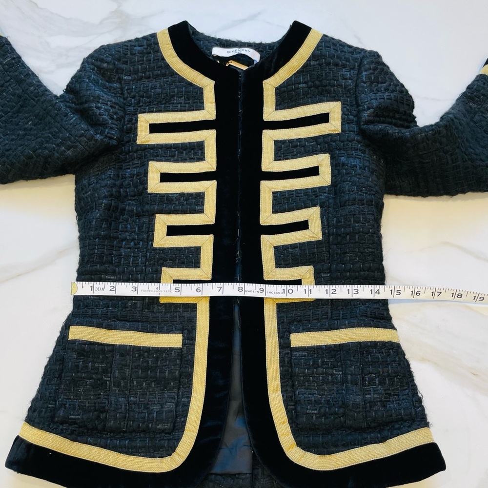 Givenchy Embroidered Tweed Military Jacket - Picture 10 of 15